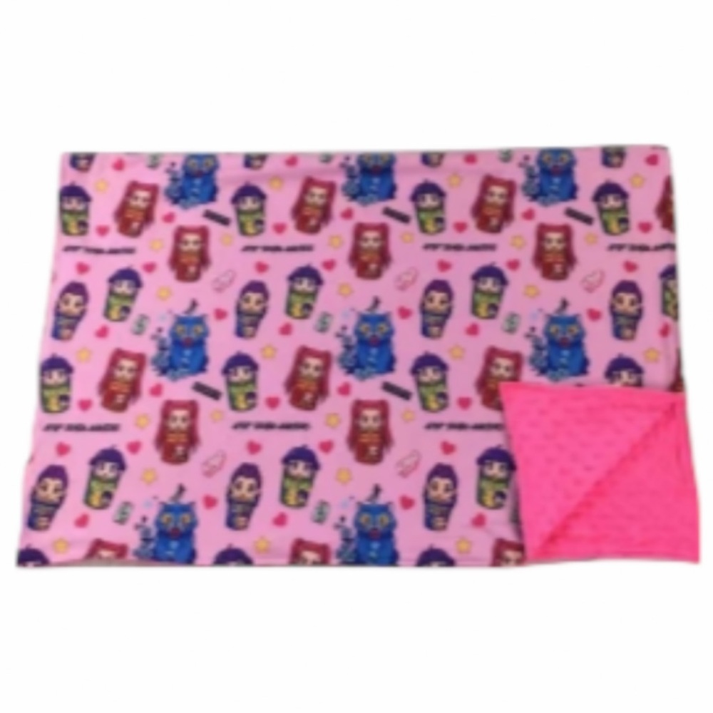 New K-Pop Demon Hunters Minky Fleece Blanket Huntrix Milk Silk‎ 30 x 40 Gift